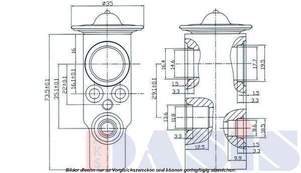 AKS DASIS išsiplėtimo vožtuvas, oro kondicionavimas 840092N